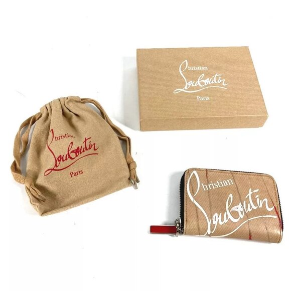 Christian Louboutin Wallet Coin Compartment craft logo Zip Around coin purse - Picture 16 of 16